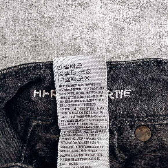 American Eagle Black 360 Super Stretch High Rise Shortie Size 0 - Picture 4 of 5